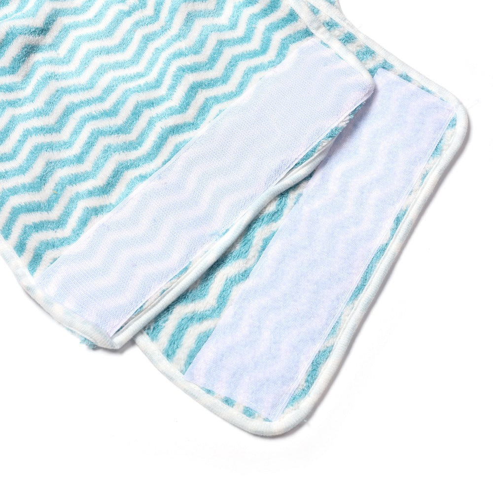 Velcro secured towel