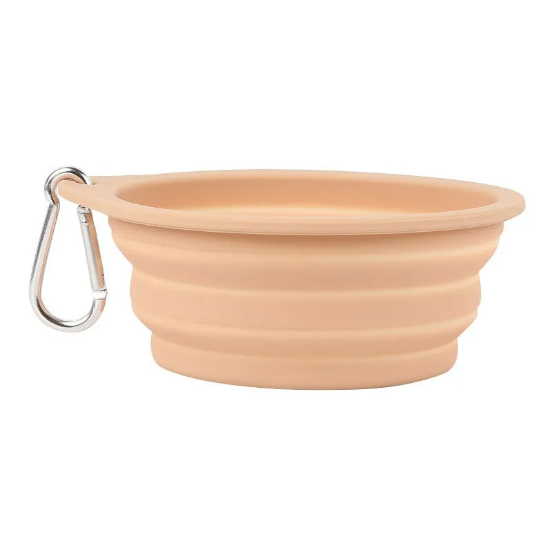 Portable Silicone Folding Dog Bowl – Travel Water & Food Bowl for Pets